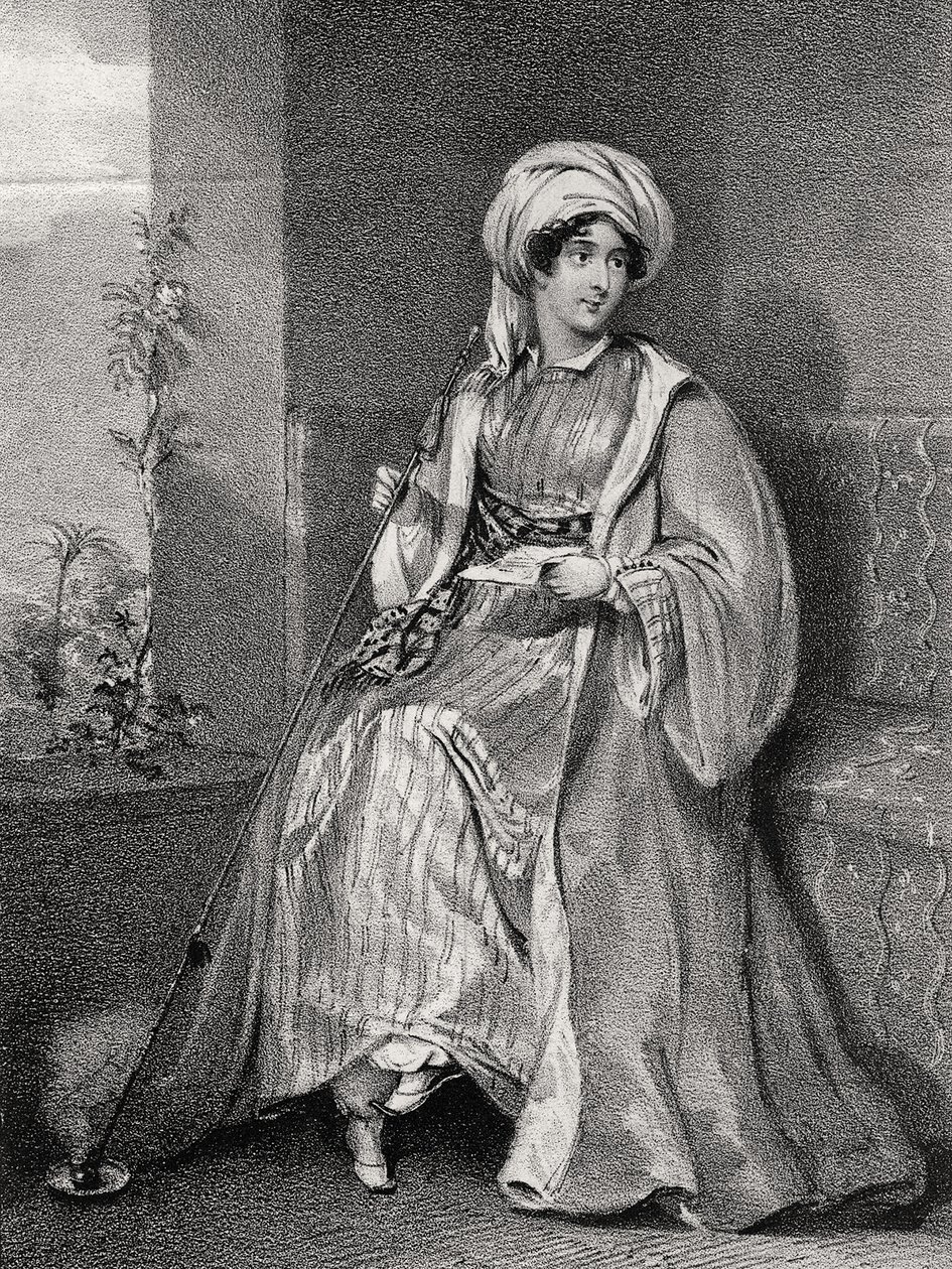 Lady Hester Stanhopen muotokuva, tekijältä English School