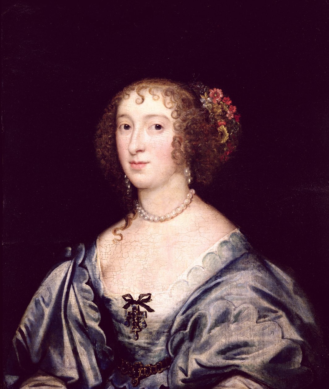 Lady Hungaten muotokuva (d.1736) (öljy kankaalle) tekijältä English School