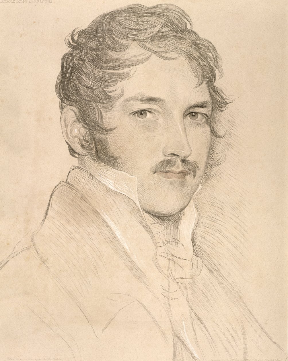 Leopold I:n (1790-1865) muotokuva Saxe-Cobourg-Gothasta tekijältä English School
