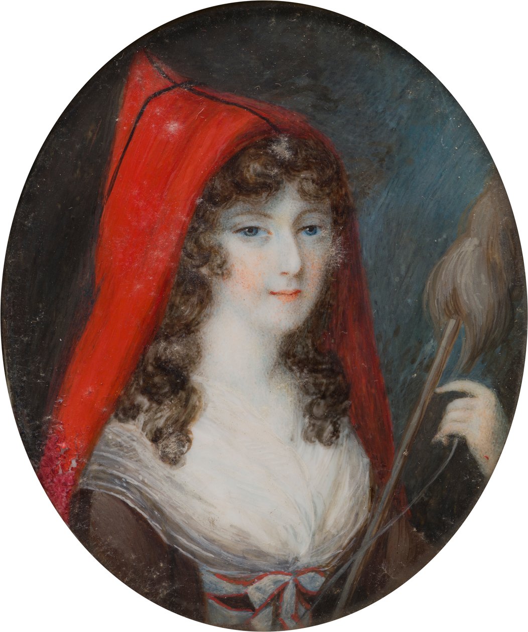 Muotokuva Lucy Byngistä, Bradfordin kreivittärestä (1766-1844), n. 1786-1844 (öljy kankaalle) tekijältä English School