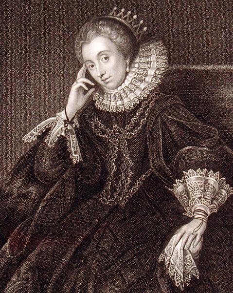 Lucy Harringtonin, Bedfordin kreivitärten (n. 1581-1627), muotokuva "Lodge