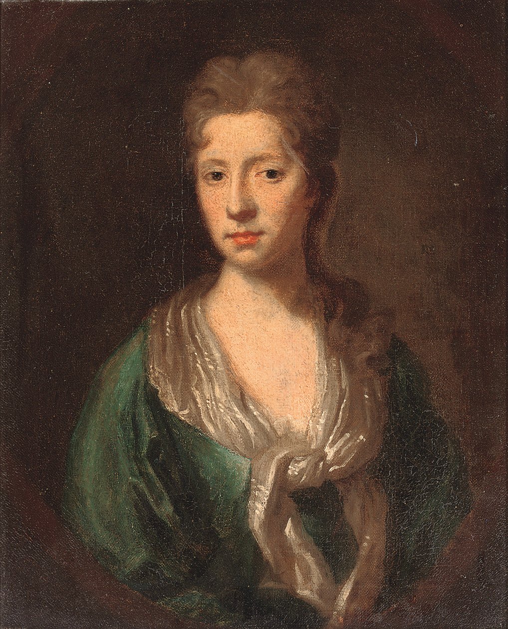 Sir William Claytonin vaimon Marthan muotokuva, n. 1756 tekijältä English School