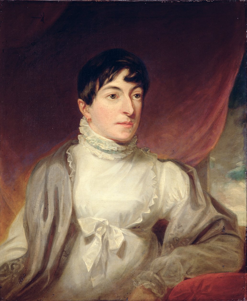 Mary Oliver Gascoignen muotokuva, n. 1815 (öljy kankaalle) tekijältä English School