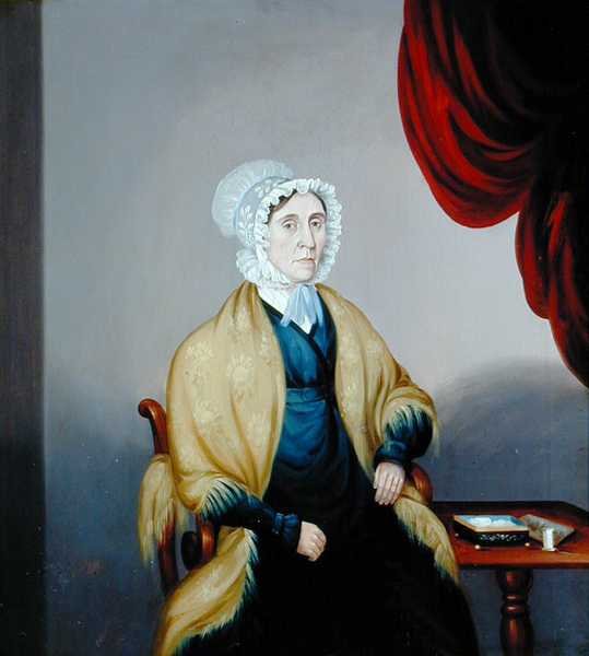 Rouva Elizabeth Whitelyn muotokuva (öljy kankaalle) (katso pari numerosta 140068) tekijältä English School
