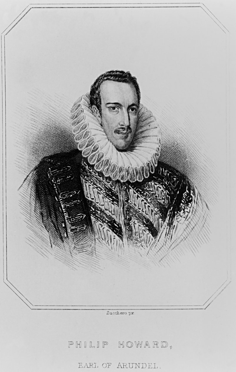 Muotokuva Philip Howardista (1557-95) 13. Earl of Arundel, "Lodge