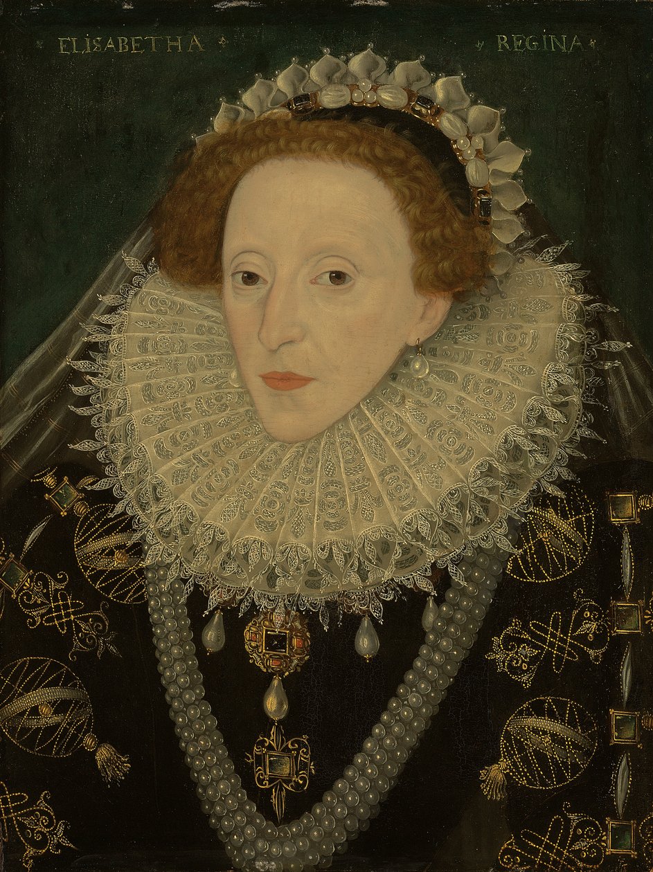 Kuningatar Elisabet I:n muotokuva, n. 1580 tekijältä English School