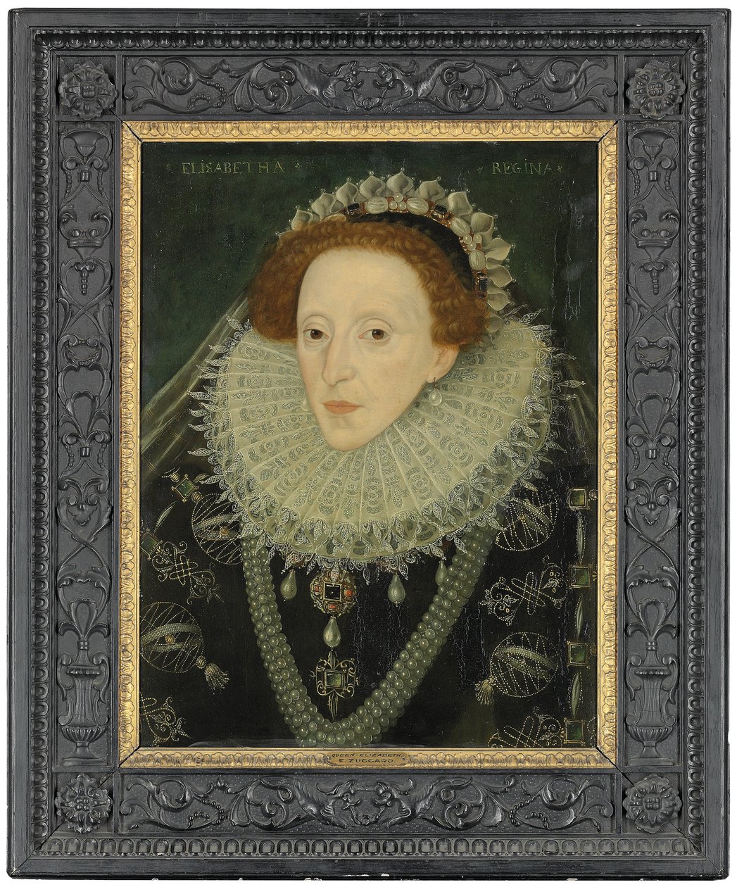 Kuningatar Elisabet I:n muotokuva, n. 1580 tekijältä English School