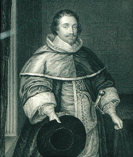 Ralph Hoptonin (1596-1652) muotokuva, paroni Hopton, "Lodge