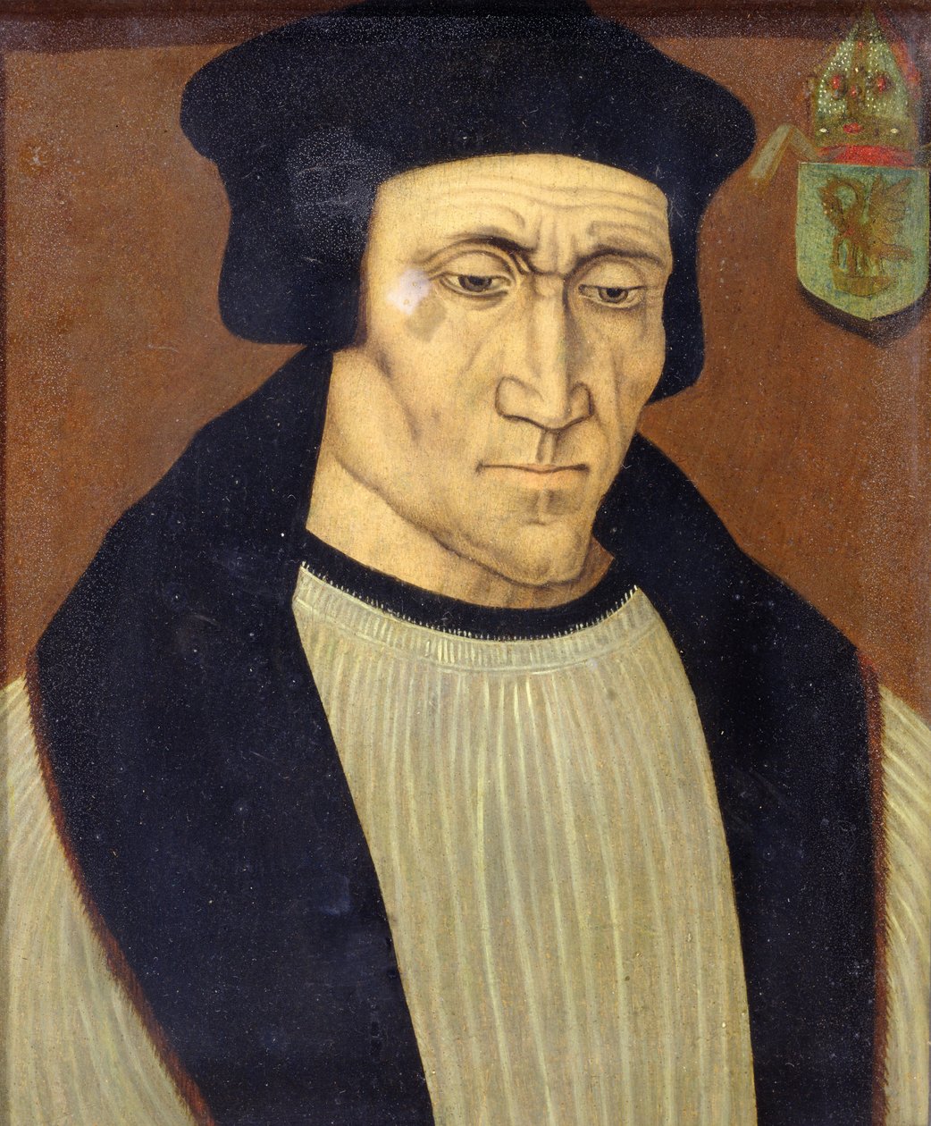Muotokuva Richard Foxesta tai Foxista (n. 1448-1528) Winchesterin piispa, Lord Privy Seal Henry VII:lle ja Henry VIII:lle ja Corpus Christi Collegen perustaja Oxfordissa tekijältä English School