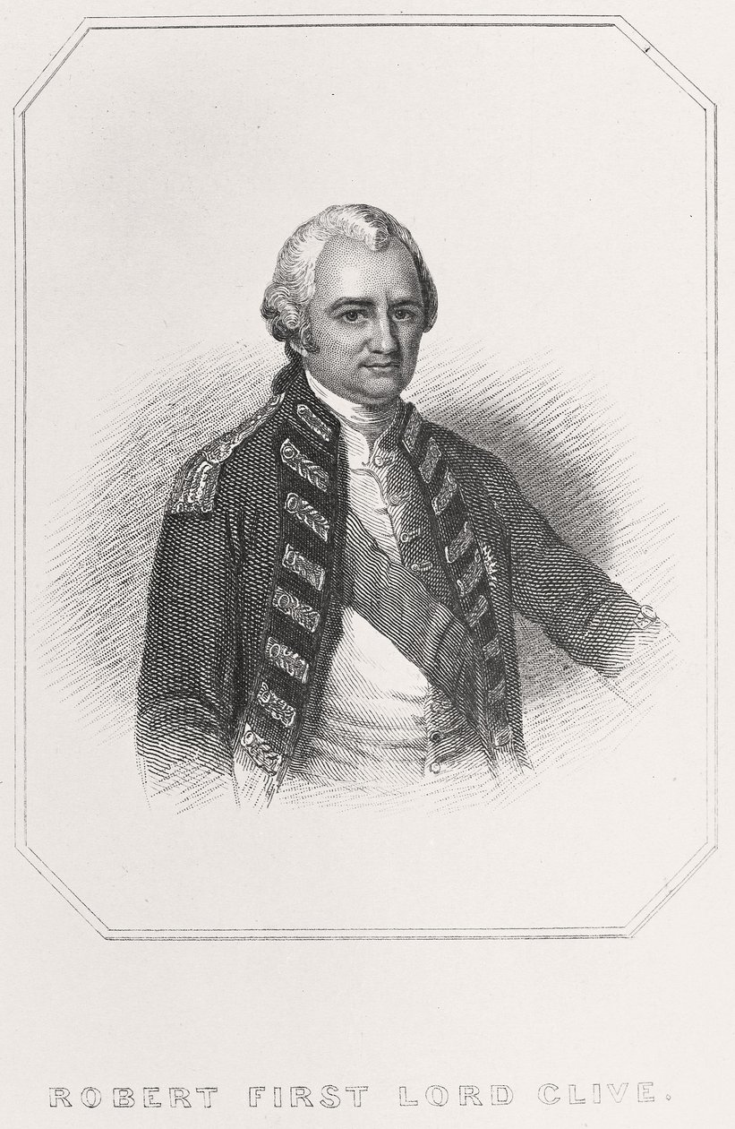 Robert 1. Lord Cliven muotokuva, 1835 tekijältä English School