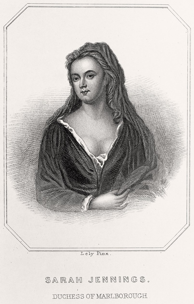 Marlboroughin herttuattaren Sarah Jenningsin muotokuva, 1835 tekijältä English School