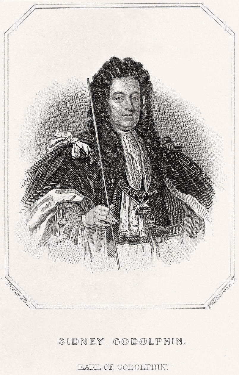 Muotokuva Sidney Godolphinista, Earl of Godolphinista, 1835 tekijältä English School