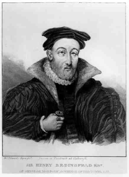 William Camden Edwardsin (1777-1855) kaivertama Sir Henry Bedingfeldin (1511-83) muotokuva tekijältä English School