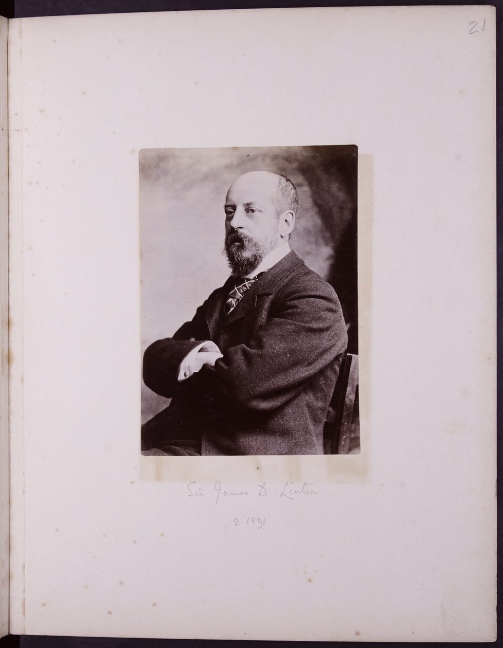Sir James D Lintonin muotokuva, n. 1900 tekijältä English School