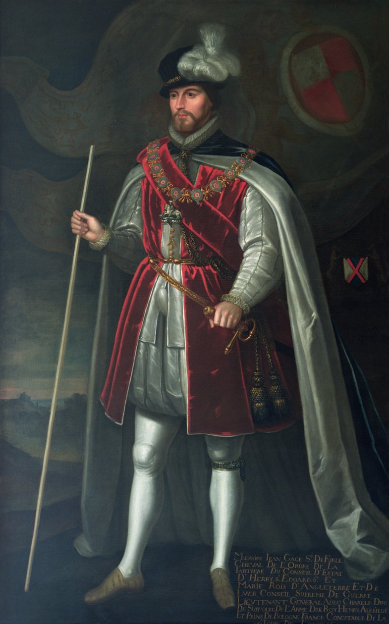 Muotokuva Sir John Gagesta, K.G., 1600-luvun alku tekijältä English School
