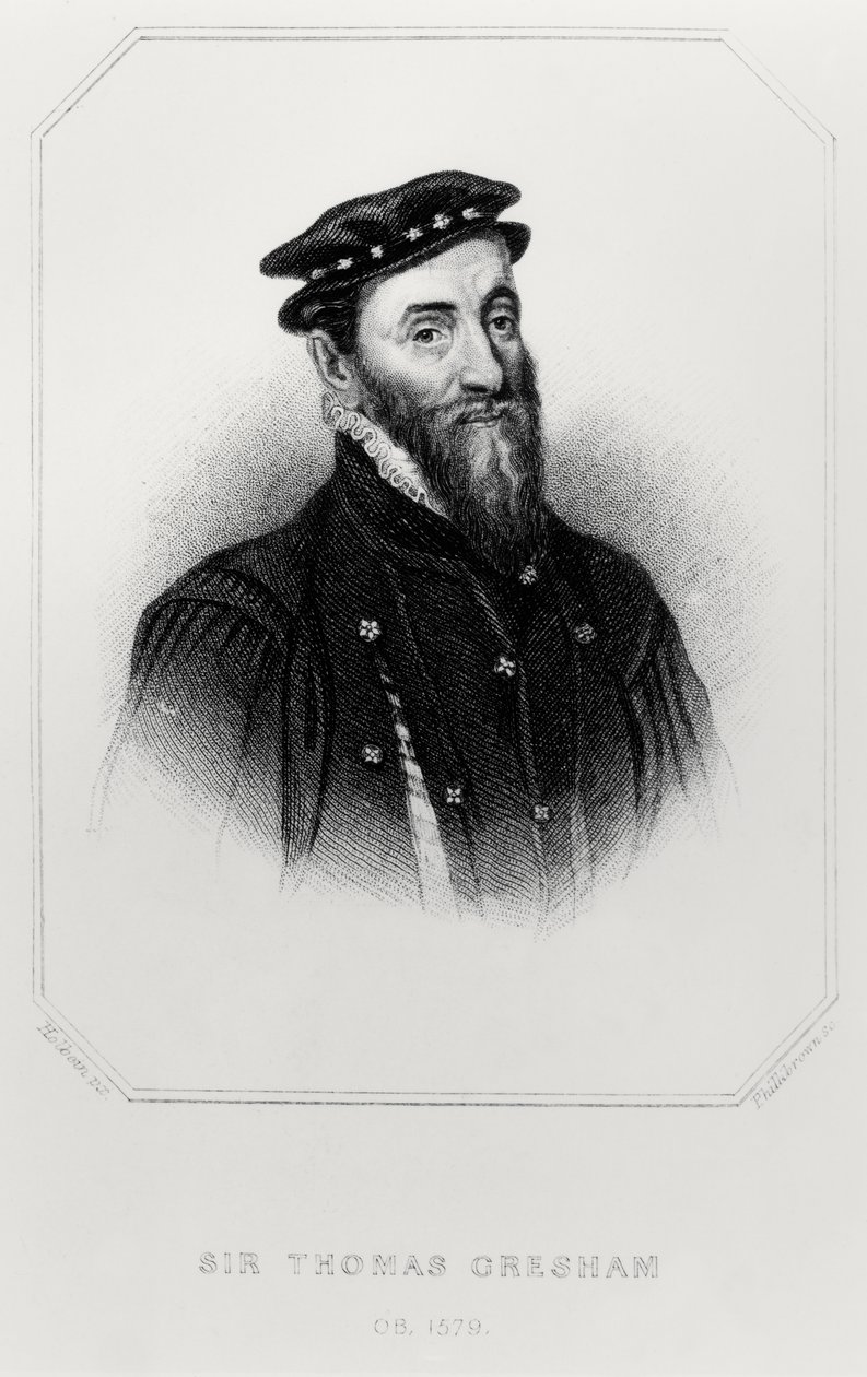 Sir Thomas Greshamin (1519-79) muotokuva "Lodge