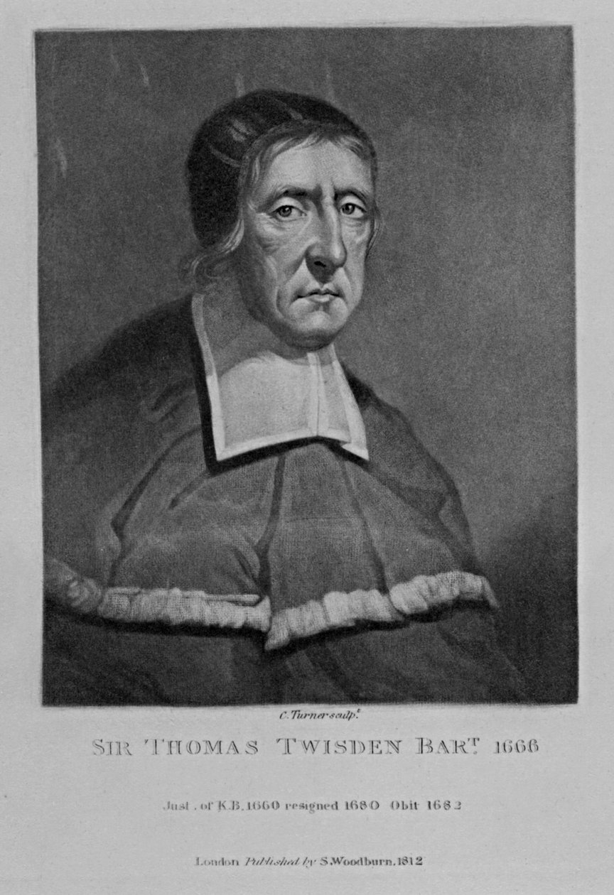 Sir Thomas Twisdenin muotokuva sarjasta Characters Illustrious in British History, 1815 tekijältä English School