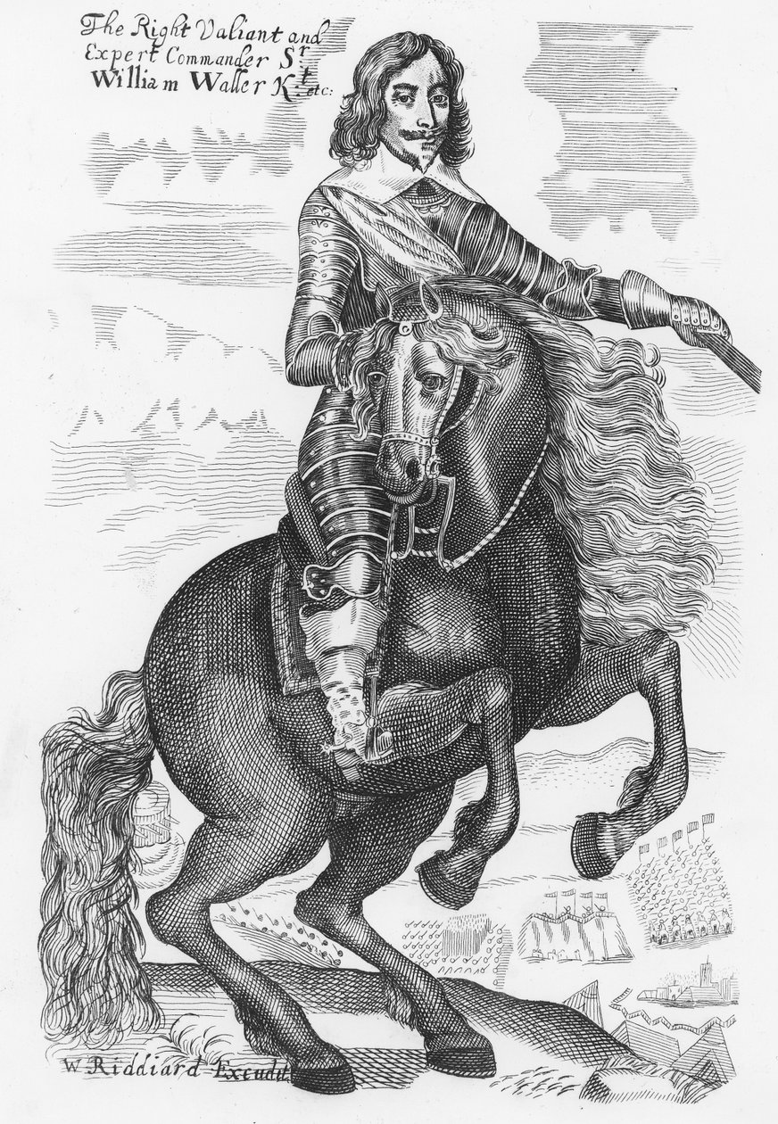 Sir William Wallerin muotokuva (kaiverrus) tekijältä English School