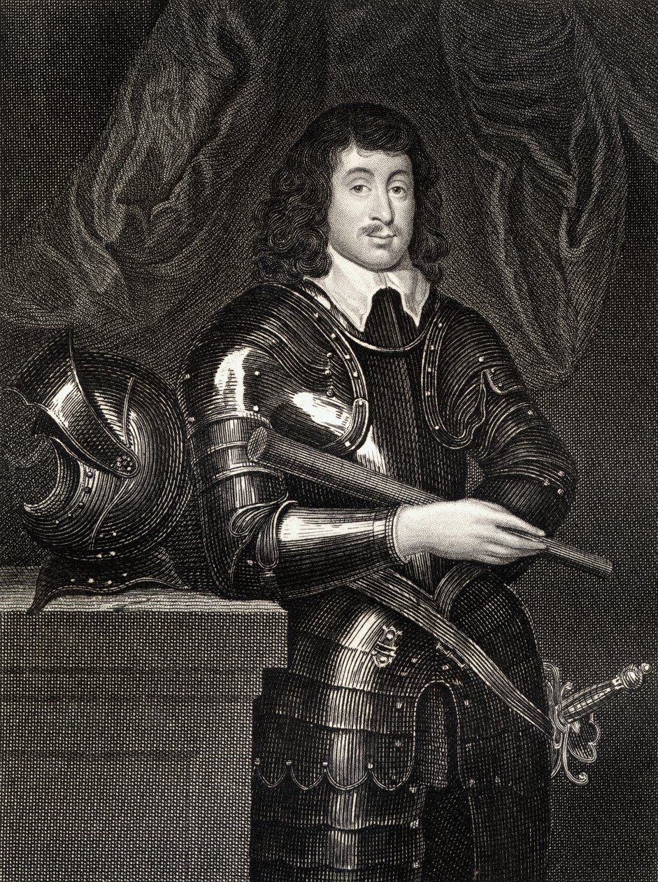 Spencer Comptonin (1601-43) muotokuva Northamptonin 2. Earlista, Lodges British Portraitsista, 1823 tekijältä English School