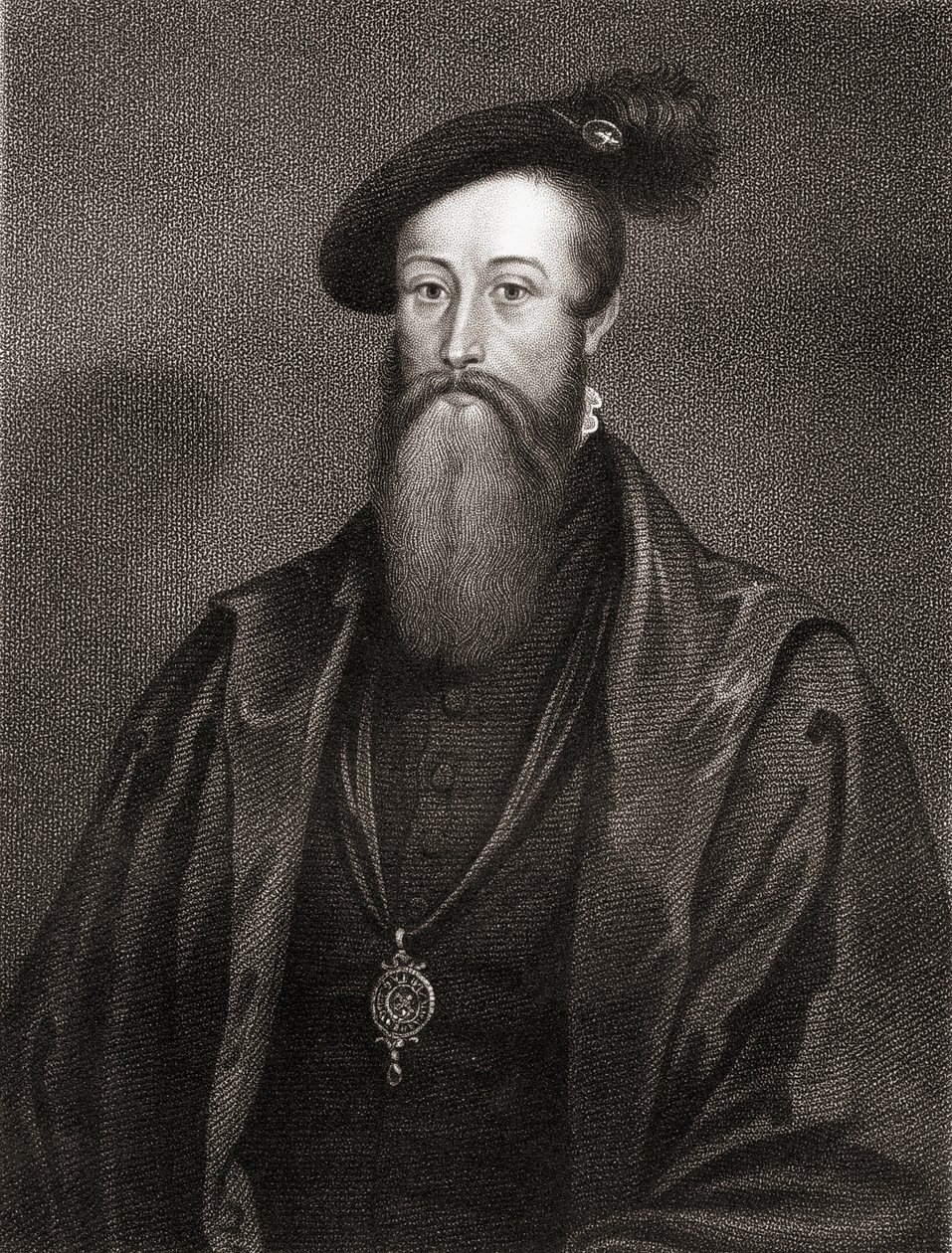 Thomas Seymourin muotokuva Lodges British Portraitsista, 1823 tekijältä English School