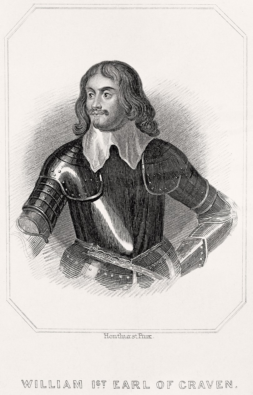Williamin, Cravenin ensimmäisen jaarlin, muotokuva, 1835 tekijältä English School