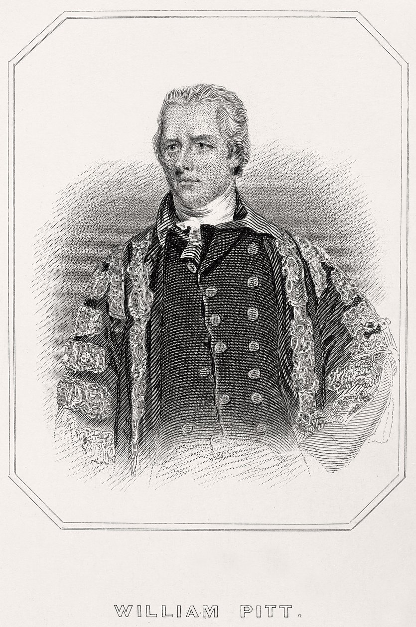 William Pittin muotokuva, 1835 tekijältä English School