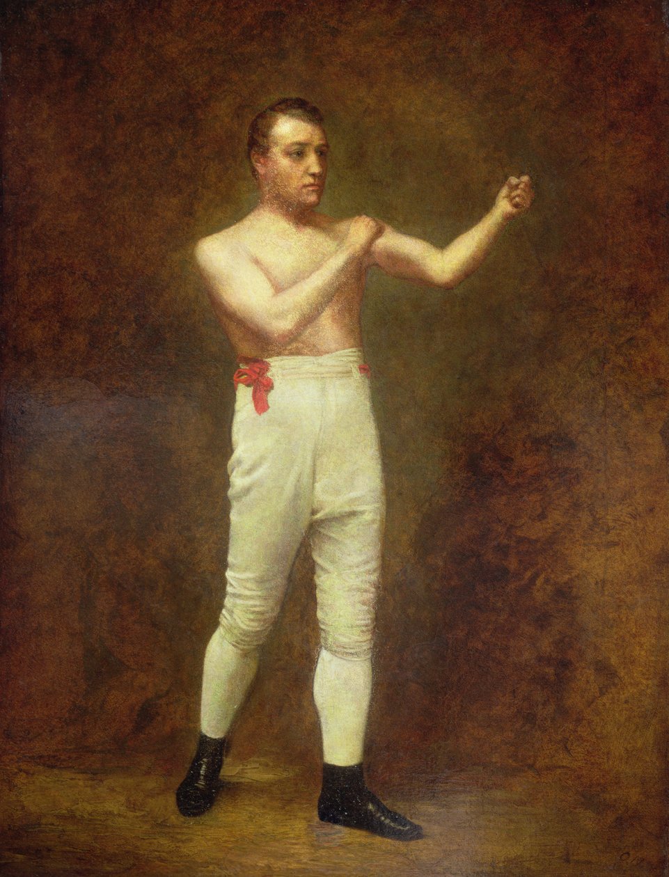Boxerin muotokuva, n. 1800 (öljy kankaalle) tekijältä English School