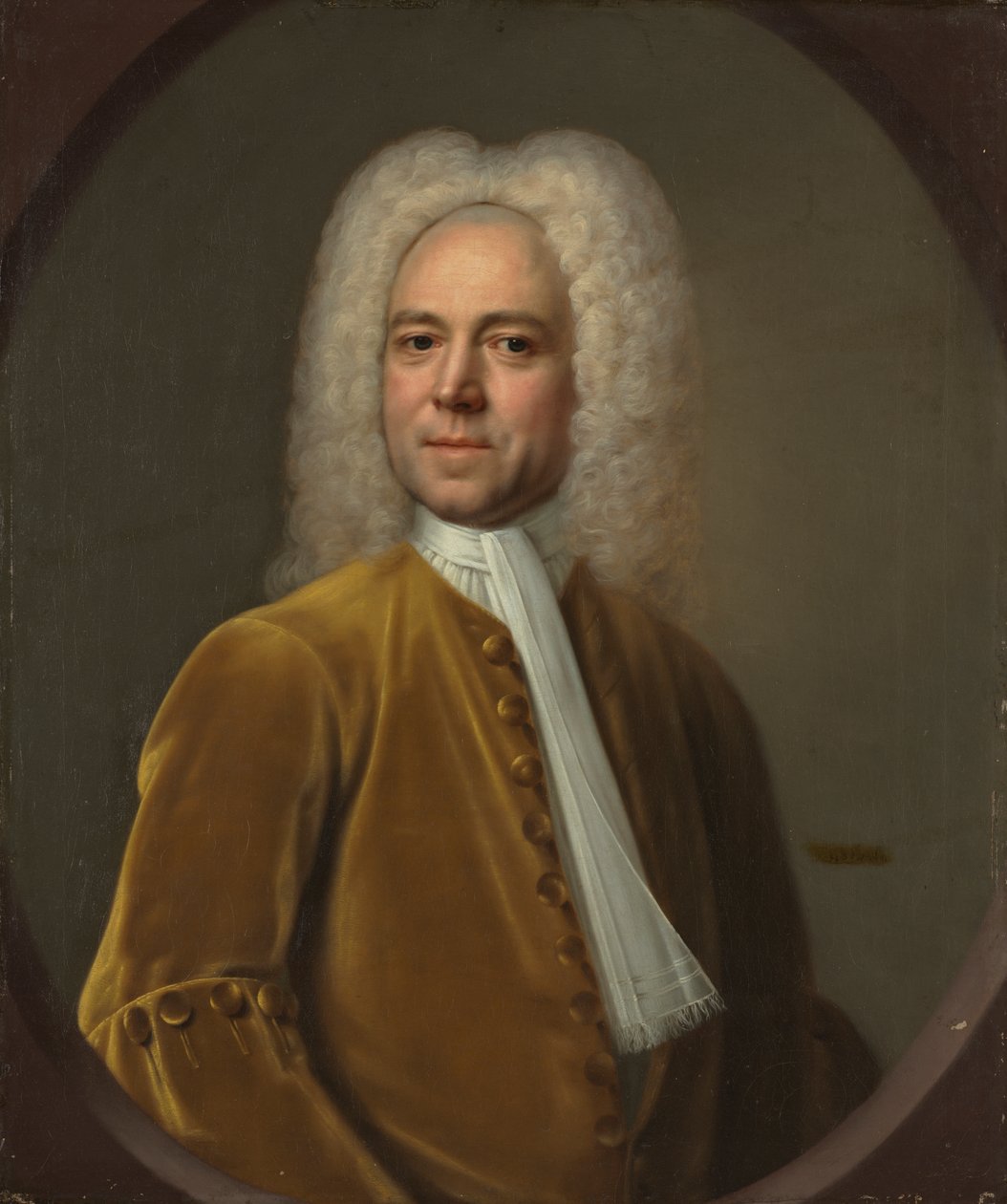 Miehen muotokuva, noin 1730 (öljy kankaalle). tekijältä English School