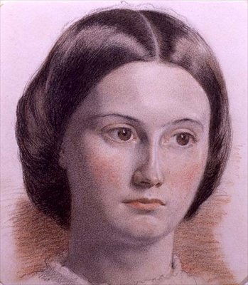 Nuoren naisen kasvojen muotokuva, n. 1840 (värilliset liidut paperille) tekijältä English School