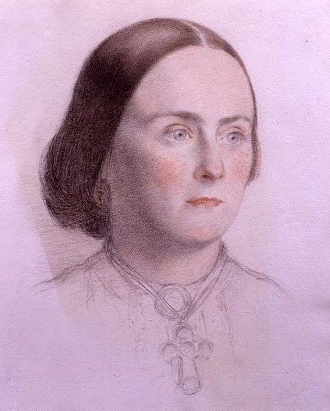 Nuoren naisen muotokuva, noin 1840 (väriliidut paperille). tekijältä English School