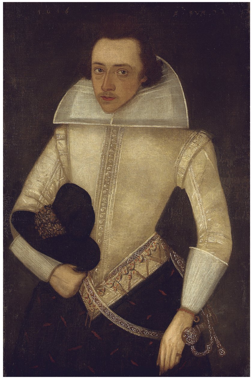 Muotokuva herrasmiehestä, 22 vuotta, 1616 tekijältä English School
