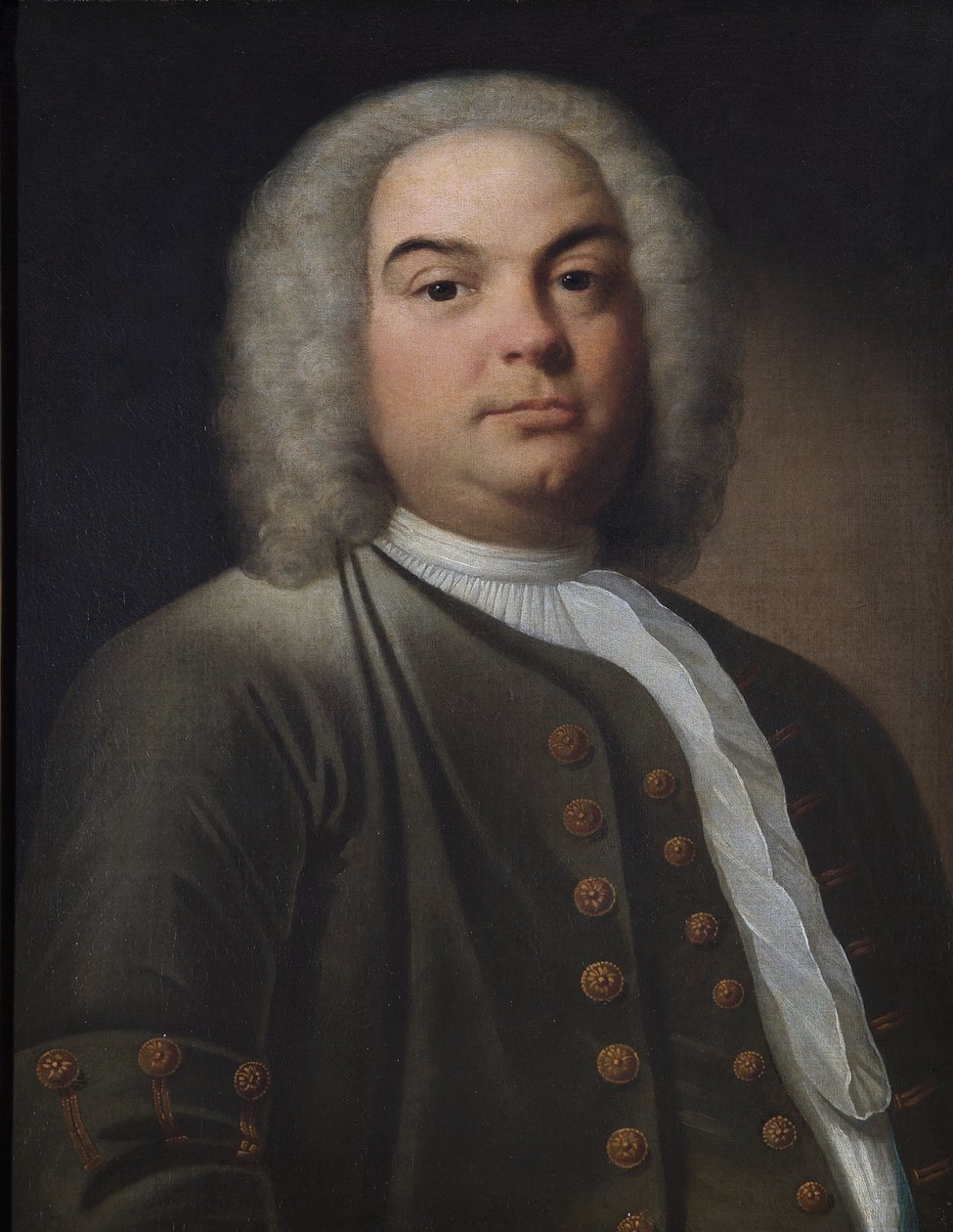 Muotokuva herrasmiehestä nimeltä George Frederick Handel tekijältä English School