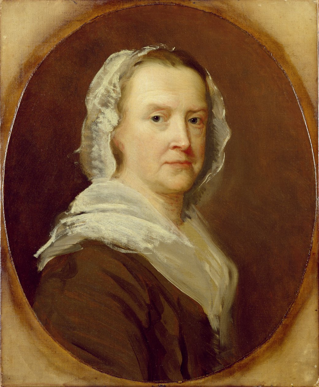 Tuntemattoman naisen muotokuva, 1800-luvun puoliväli (öljy kankaalle) tekijältä English School