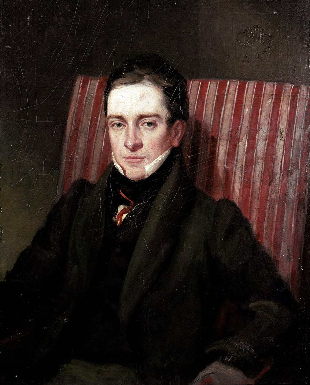 Muotokuva englantilaisesta runoilijasta Thomas Hoodista (1799-1845) Maalaus 1800-luvun englantilaisen koulukunnan Lontoosta, Kansallinen muotokuvagalleria tekijältä English School