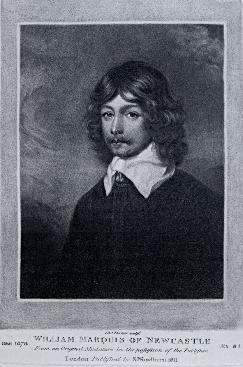 Newcastlen markiisin muotokuva, Richard Earlomin ja Charles Turnerin teoksesta Characters Illustrious in British History, 1815 tekijältä English School