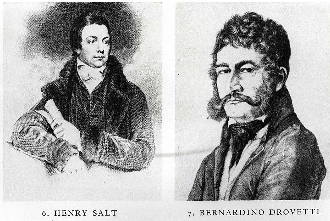 Henry Saltin (1780-1827) ja Bernardino Drovetin (1776-1852) muotokuvia tekijältä English School