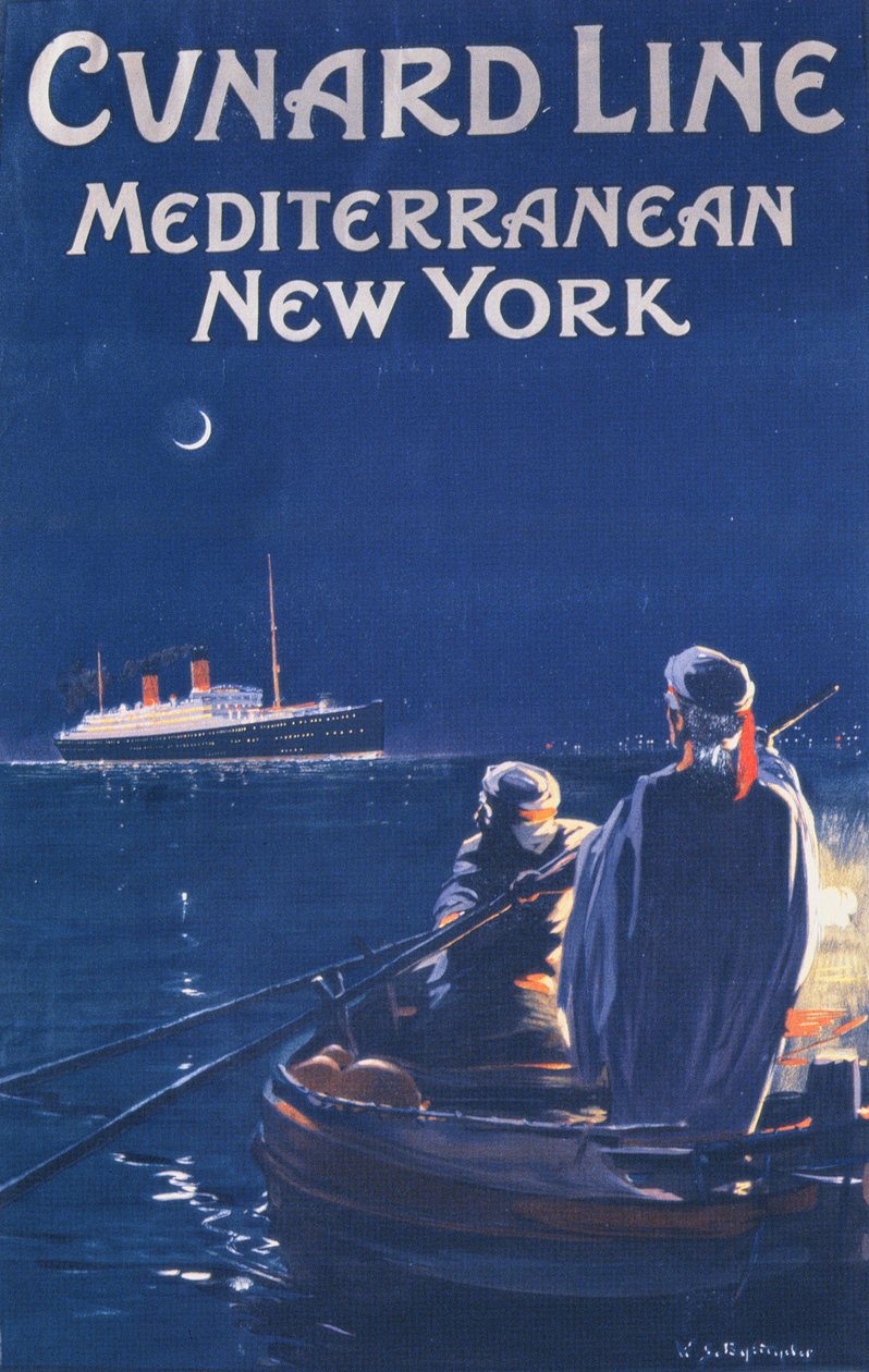 Cunard Linea mainostava juliste tekijältä English School