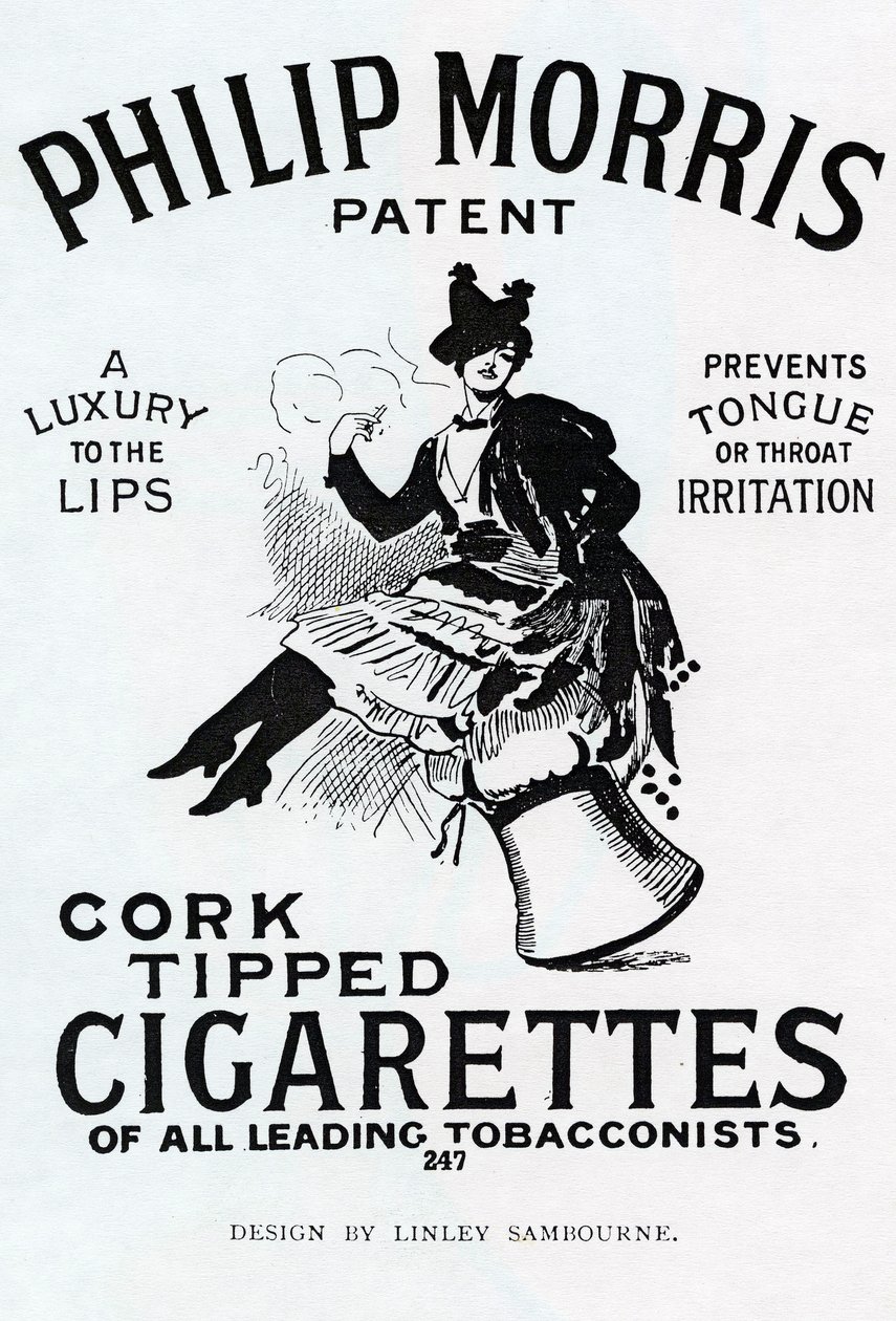 Linsay Sambournen suunnittelema Philip Morris -savukkeiden juliste, 1896 tekijältä English School