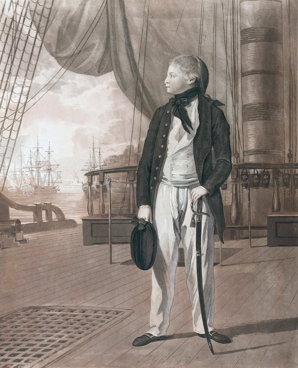 Prinssi William Henry välimiehenä Myöhemmin kuningas William IV tekijältä English School