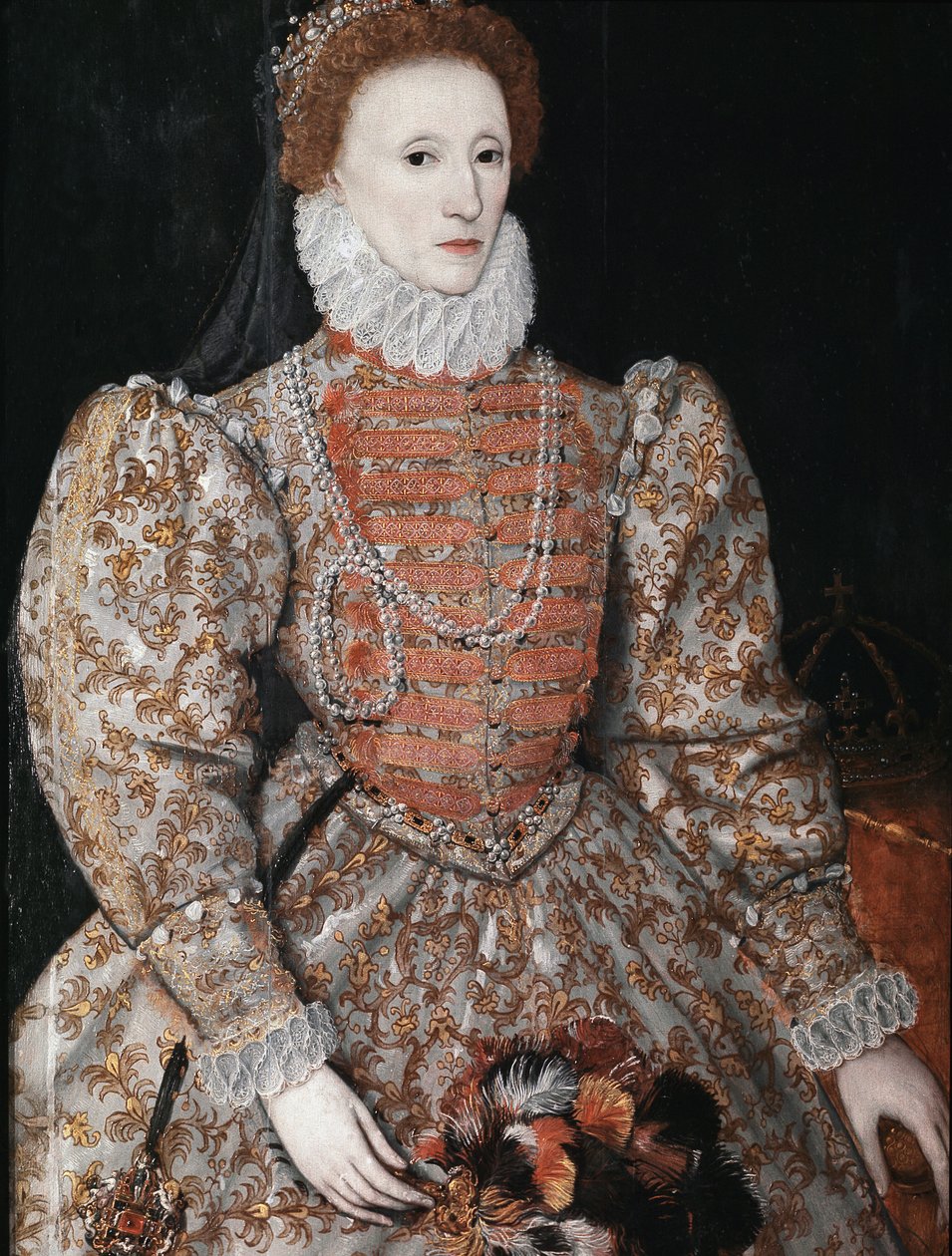 Kuningatar Elisabet I, n. 1575 (öljy paneelille) tekijältä English School