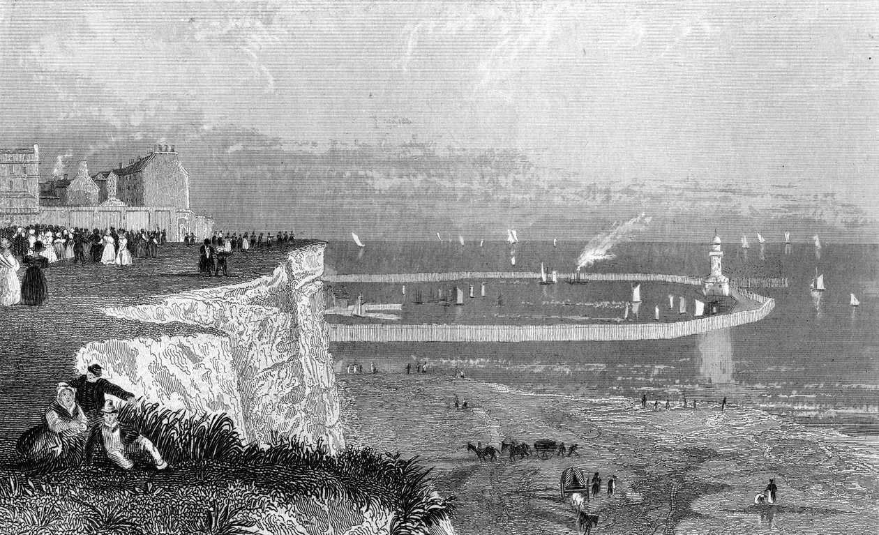 Ramsgaten satama, noin 1840-luku tekijältä English School
