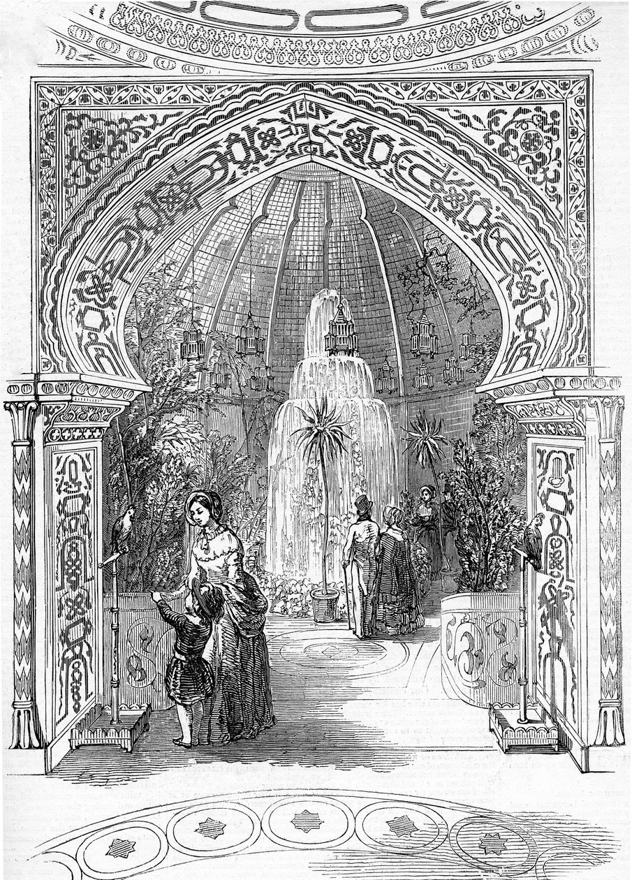 Colosseumin avaaminen uudelleen, Regents Park: Konservatorio, 1845 tekijältä English School