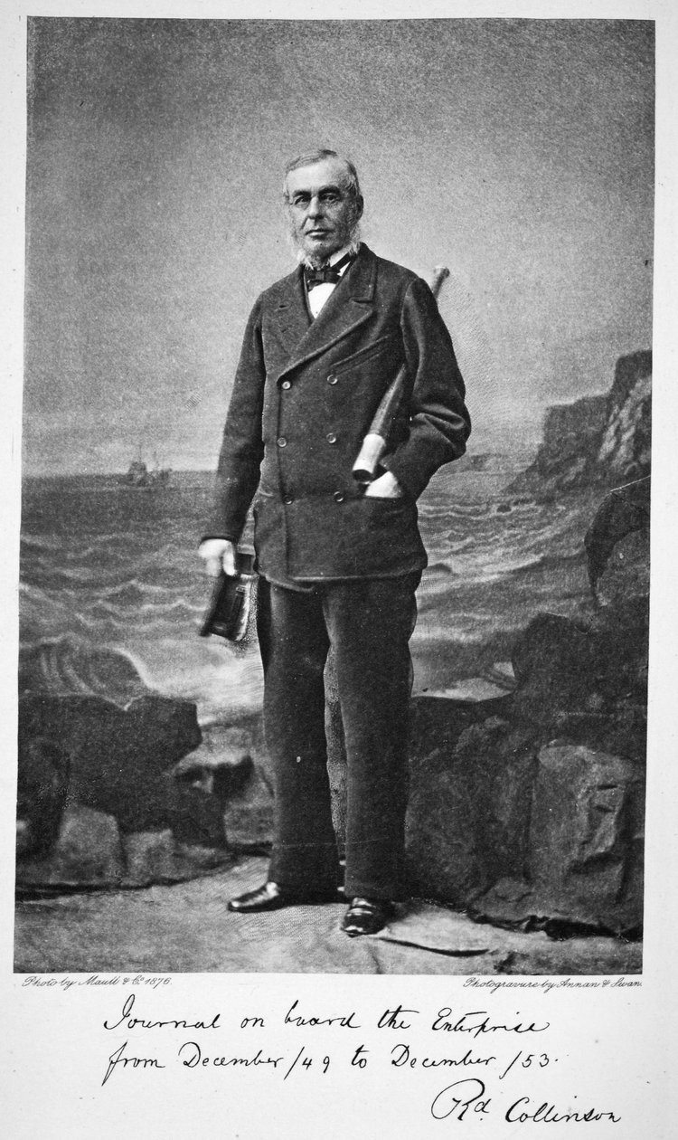Richard Collinson - tutkimusmatkan johtaja HMS Enterprisella, 1876 (syväpaino) tekijältä English School