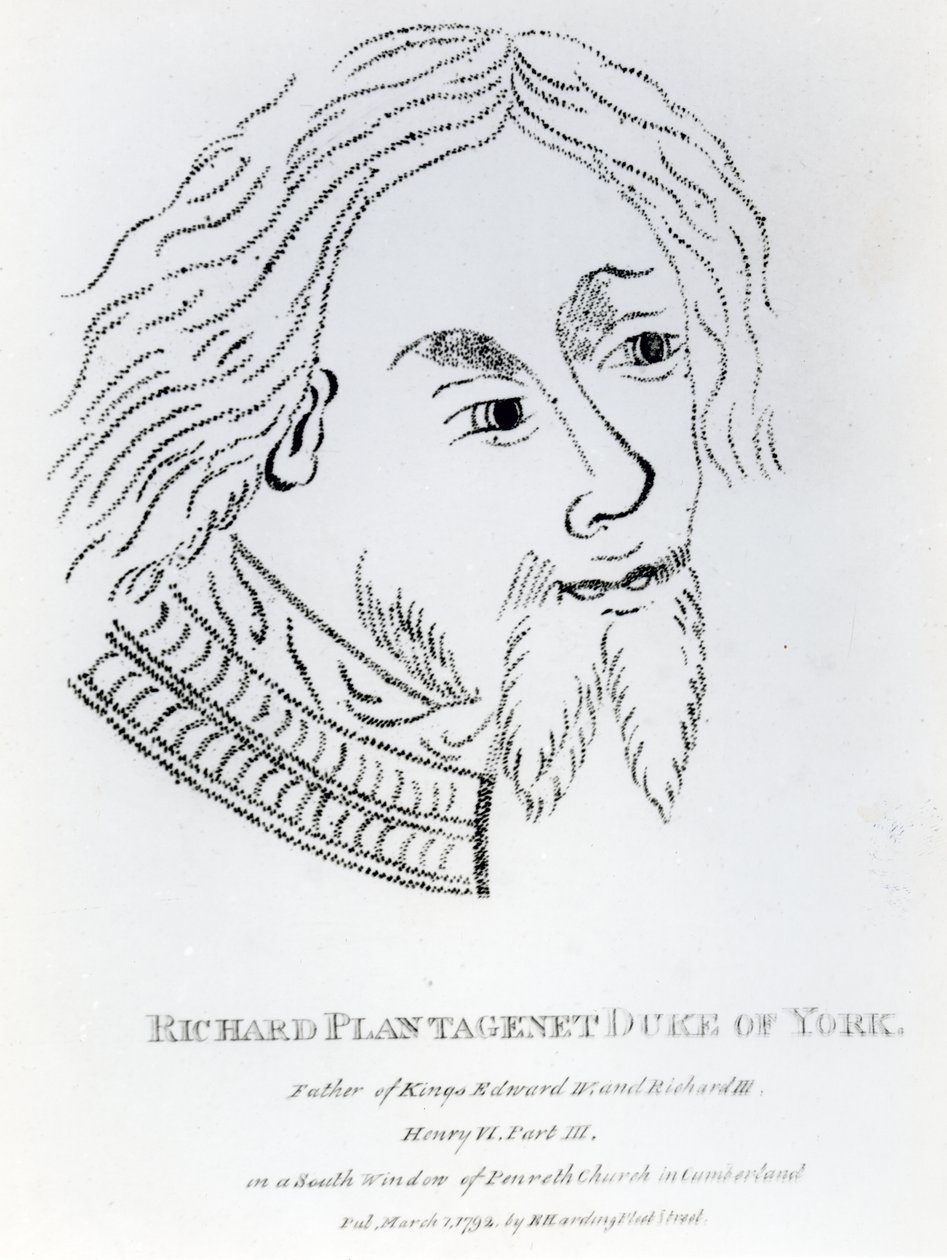 Richard of York, 3. Yorkin herttua, julkaistu vuonna 1792 (kaiverrus) tekijältä English School