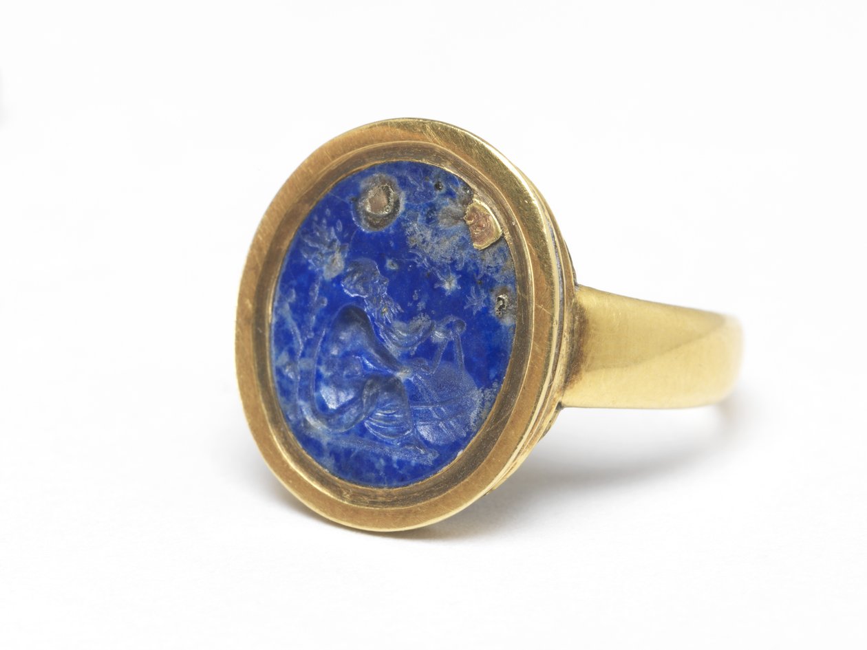 Sormus (lapis lazuli & kulta) tekijältä English School