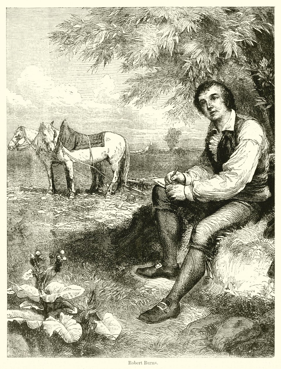 Robert Burns (kaiverrus) tekijältä English School