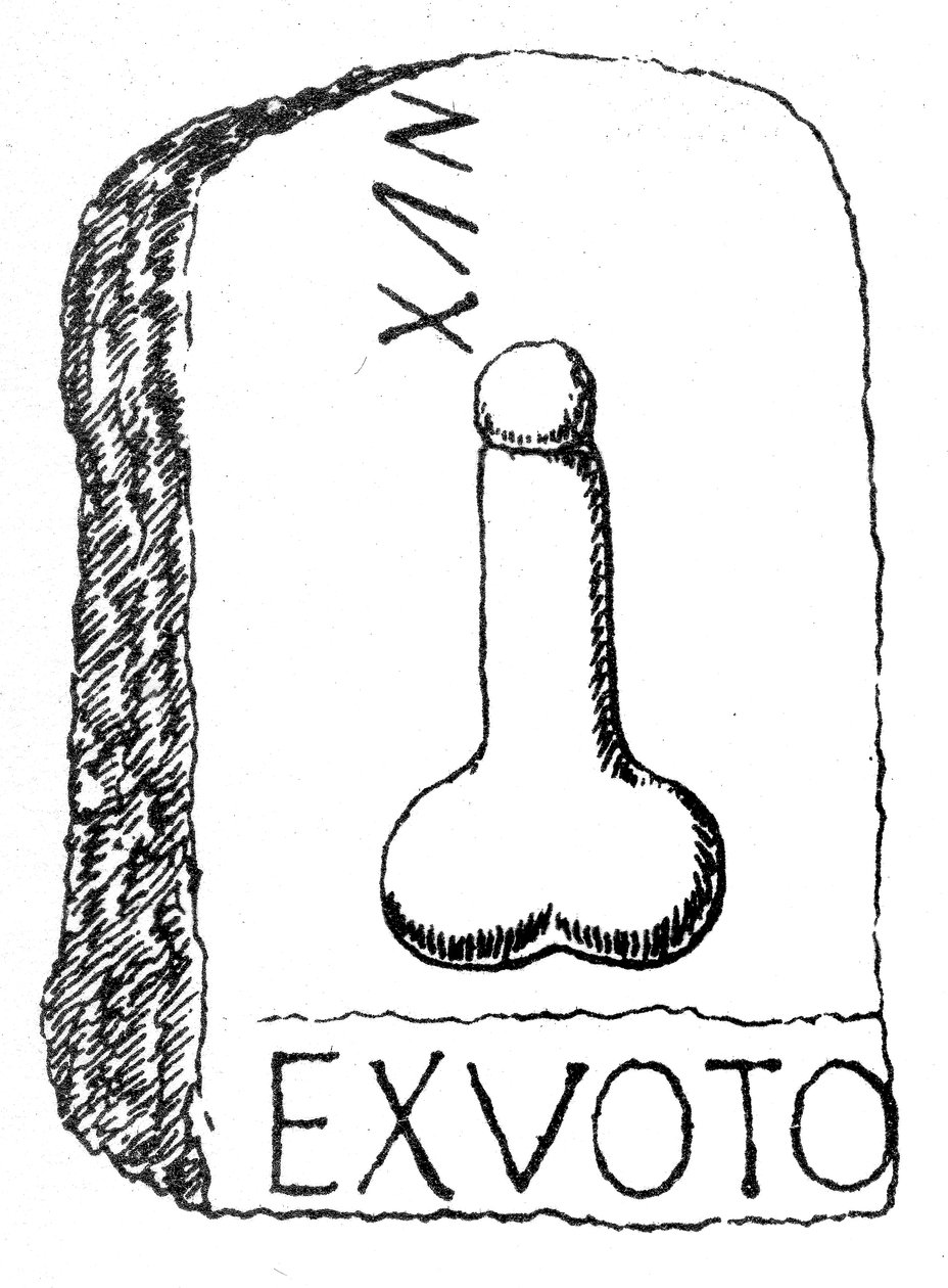 Roman Ex Voto -muistomerkki Westerwoodin linnoituksesta Skotlannista Antoninuksen muurilla tekijältä English School
