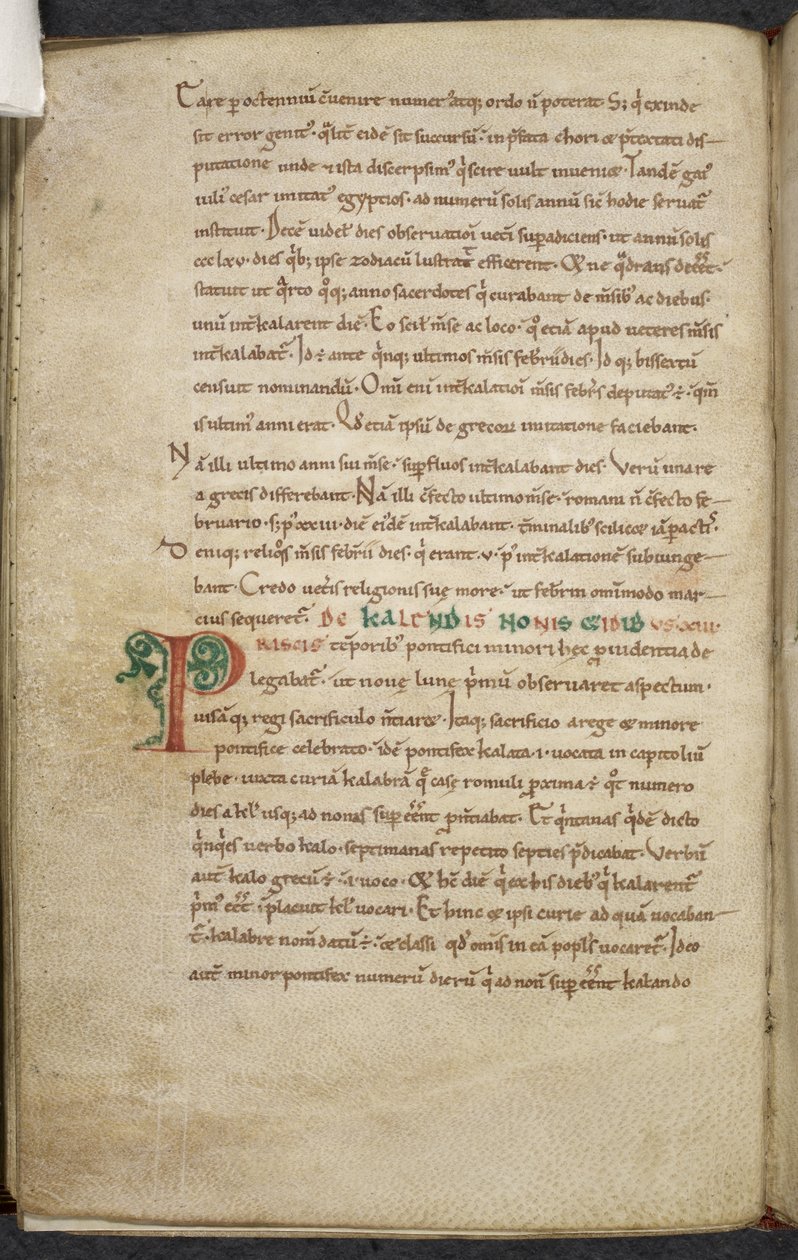 Kuninkaallinen 13. A.XI, f.47vAlkuperäinen P.De temporum ratione.Bede kunnianarvoisa.Sekalaisia laskennan ja tähtitieteen teoksia.1000-1100-luku tekijältä English School