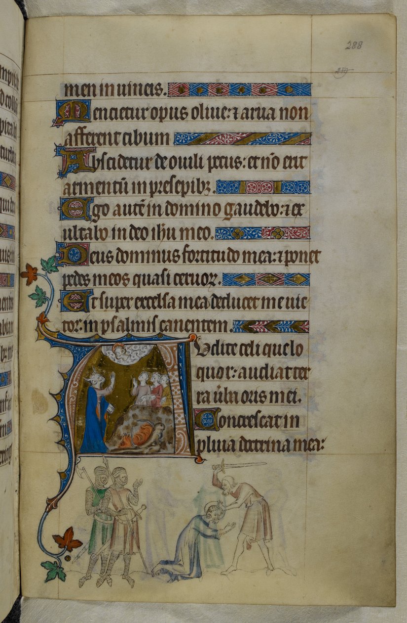 Royal MS 2 B VII f.288r, The Queen Mary Psalter, n. 1310-20 (vellum) tekijältä English School