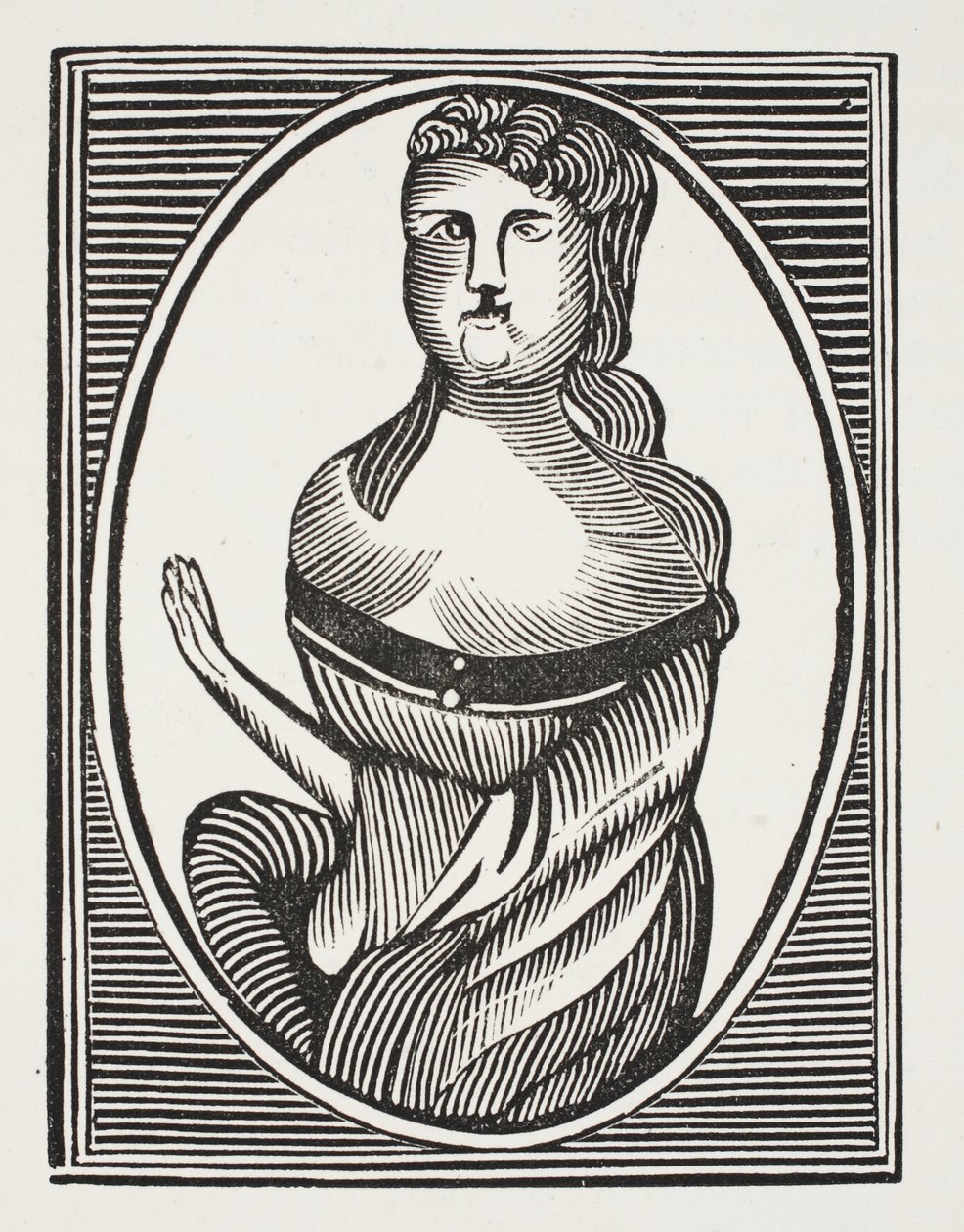 Sarah Millwood, kuvitus John Ashtonin kirjasta Chap-books of the Eighteenth Century, pubi. 1882 tekijältä English School